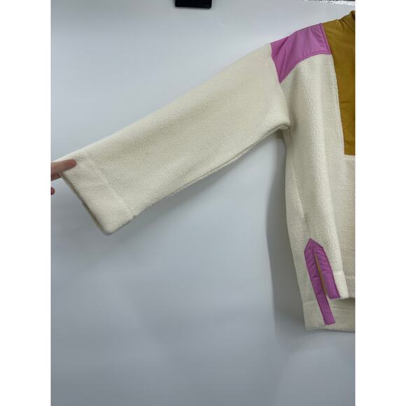 Free Assembly Womens Half Zip Mixy Popover Colorblock Sweater Sweatshirt XL - Picture 8 of 10